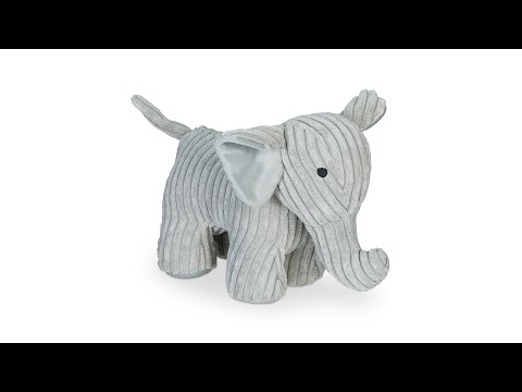 Türstopper Elefant Grau - Polyester - 14 x 22 x 38 cm
