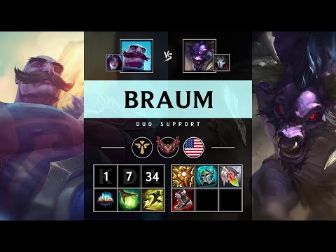 Braum Support vs Alistar - NA Grandmaster Patch 25.19