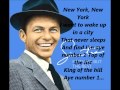 Frank Sinatra - NEW YORK NEW YORK Song **Lyrics.