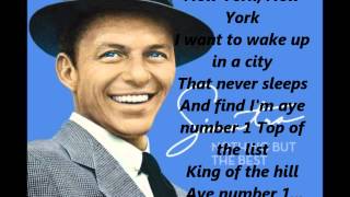 Frank Sinatra - New York New York Song **Lyrics** [HD]