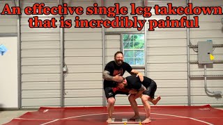#10 An effective but incredibly painful single leg takedown for wrestlers and Jiu Jitsu players