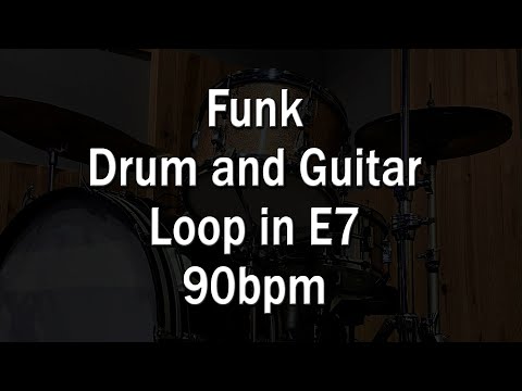 Funk Drum and Guitar Loop in E7 - 90bpm