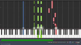Underneath The Christmas Lights - Sia - Piano Tutorial - Synthesia karaoke