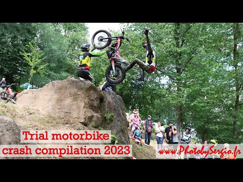 Trial motorbike crash compilation 2023