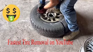 Fastest Way to Remove a Tire from an Aluminum Rim. Quick Money!!!