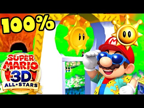 Super Mario Sunshine Delfino Plaza All Shines 100% Walkthrough #24