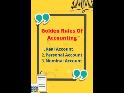 Uncover the Golden Rules of Accounting |Learn the Secrets of Debits and Credits! | #goldenrule