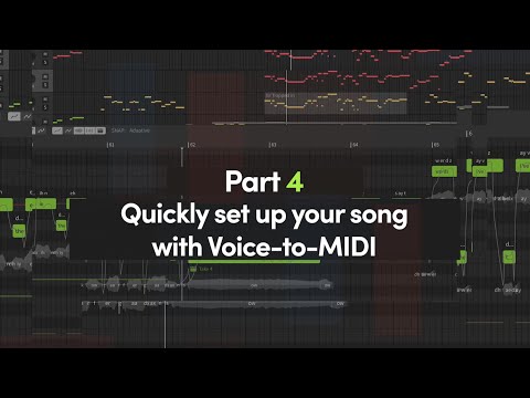 Synthesizer V Studio English Tutorial, Pt. 4 - Setting up Your Song with Voice-to-MIDI