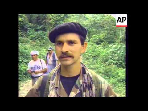 COLOMBIA: LOS ALPES: REBELS FREE LAST 4 AMERICAN HOSTAGES