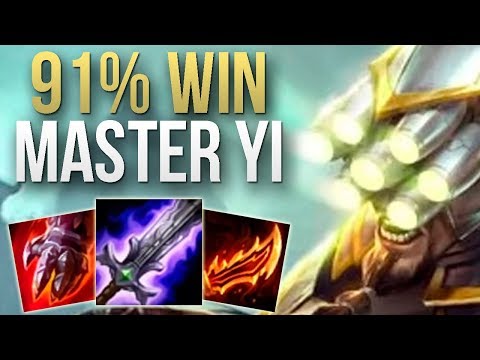 INSANE 91% WIN RATE CHALLENGER MASTER YI! | CHALLENGER MASTER YI JUNGLE GAMEPLAY | Patch 10.3 S10