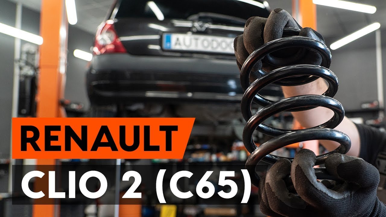 Cum să schimbați: arc spiral din spate la Renault Clio 2 | Ghid de înlocuire