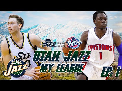 NBA 2k16: Utah Jazz MyLeague [Ep. 1] - Opening Night at Pistons!