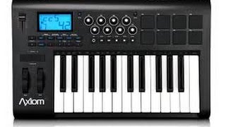 Video thumbnail for M-Audio Axiom 25 Keyboard Quick Overview by John Gage by John Gage
