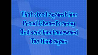 Flower of Scotland with lyrics