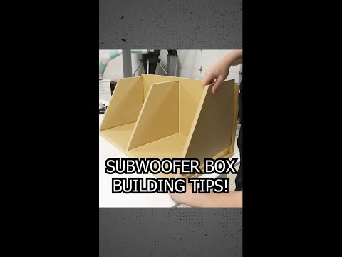 Subwoofer Box Build Tips! #shorts