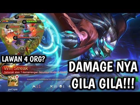 TUTORIAL ALPHA LAWAN 4 ORANG BISA MENANG? DAMAGE NYA GILA GILAAN - MOBILE LEGEND