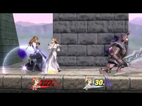 Sm4sh Wii U - Zelda (Me) VS Amiibo (Diantha)