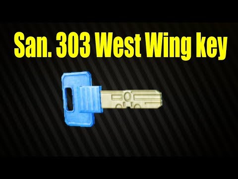 Escape From Tarkov - San. 303 West Wing key