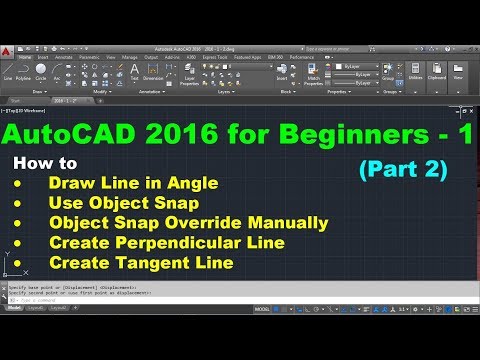 AutoCAD 2016 Tutorial for Beginners 1 Part 1 of 2
