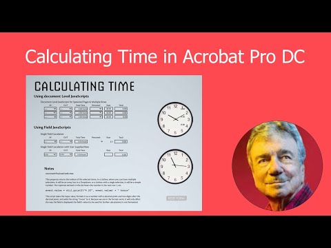 Creating Time calculations in Acrobat Pro DC