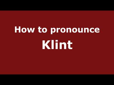 How to pronounce Klint