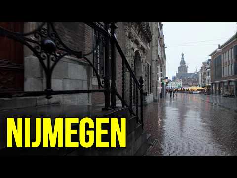 Rainy Saturday Market End 🌧️ | Nijmegen 4K 🇳🇱 | Relaxing Walking Tour