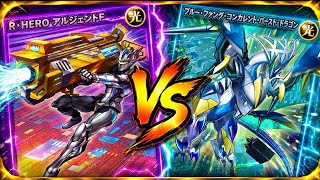 R.Hero Vs Blue Tooth Burst Dragon #edopro #reaction #rushduel #yugioh #yugiohcommunity