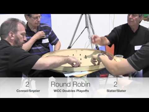 Crokinole 2015 World Championship - Doubles Slater/Slater v Conrad/Snyder