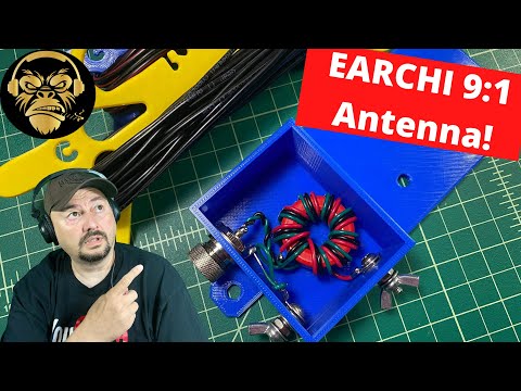 DIY EARCHI 9:1 End Fed Ham Radio Antenna - (UnUn / Balun) thumbnail