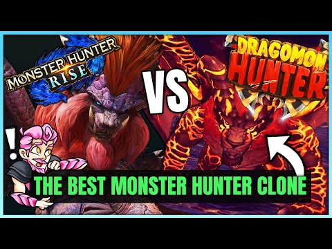 LOOK AT THIS MONSTER HUNTER RIP OFF - Incredible Clone Monsters - Dragomon Hunter VS Monster Hunter!