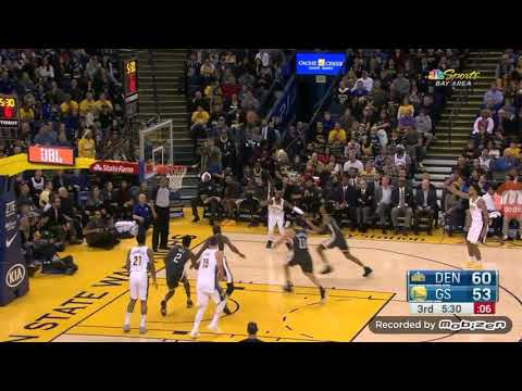 Klay Thompson and Kevin Durant shooting terribly from the field |Nuggets vs Warriors|2017-2018