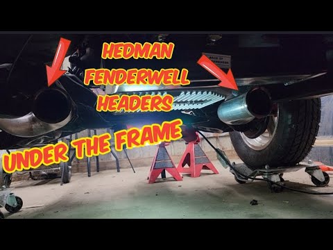 V8 S10 HEDMAN Fenderwell Headers Under The Frame For Exhaust