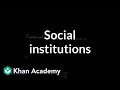 Social Institutions Society And Culture MCAT Khan Academy