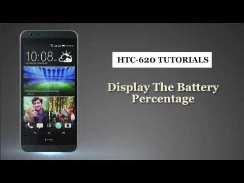 HTC How to use Display  battery percentage on smart phones user guide support