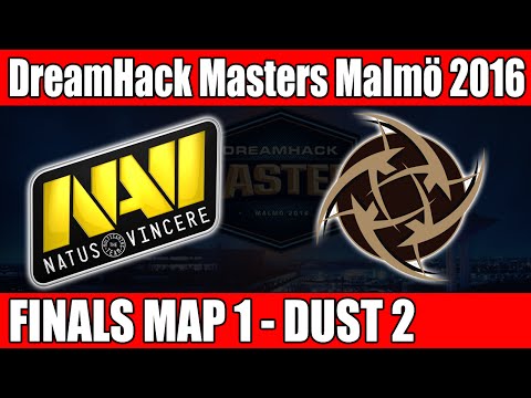 Natus Vincere vs NIP (Ninjas in Pyjamas) | Grand Finals Map 1 (Dust 2) DreamHack Masters Malmö 2016