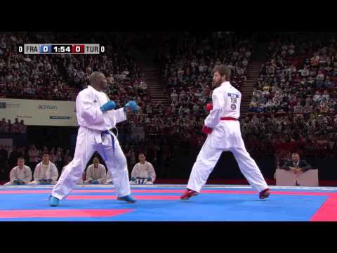 (2/4) Final Male Team Kumite. France vs Turkey. 21st WKF World Karate Championships 2012