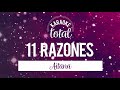 11 Razones - Aitana - (Karaoke con Letra HD)