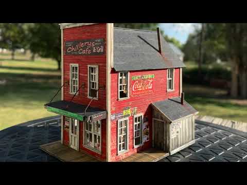 Build walkthrough video for Chillery's Cafe & Grill - HO Scale Kit #2090