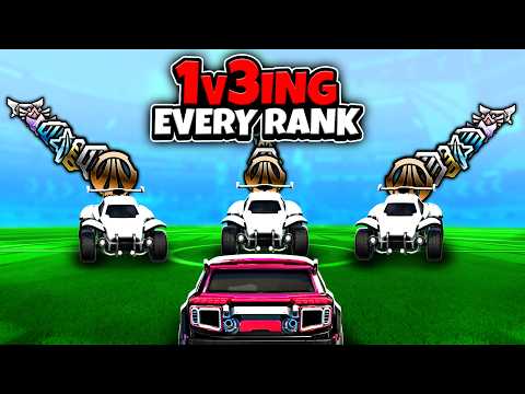 I Tried 1v3ing EVERY RANK In Rocket League (actually IMPOSSIBLE)