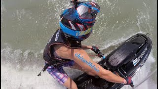 ChixSki: How to Ride a Stand Up Jet Ski - Part 2 Advanced Turning Techniques