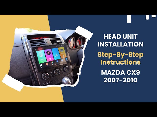 Vídeo relacionado con Radio Coche 2 DIN con Carplay Inalámbrico para Mazda CX9 TB 2006-2016 Autoradio Touchscreen Display Bluetooth Llamadas Manos Libres, Mirror Link, 4 Nuclear 1G+32G
