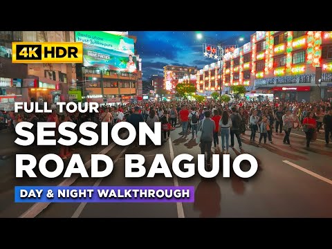 CROWDED BAGUIO During Peak Season! | SESSION ROAD Day and Night Tour | Baguio City Philippines