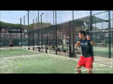 Jérôme en stage de padel à Barcelone
