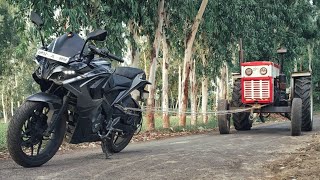 Can PULSAR RS200 pull 2100Kg TRACTOR?