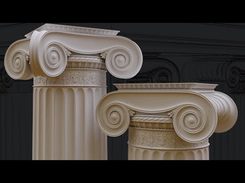 Modeling a Ionic column in Blender