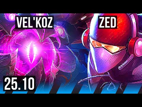 VEL'KOZ vs ZED (MID) | EUW Master | 25.10