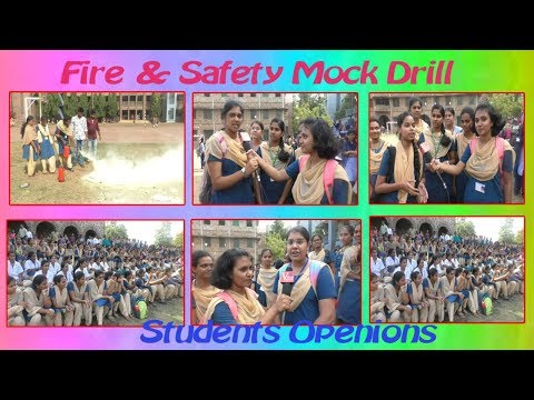 Students Openions on Fire & Safety Mock Drill by ST.Joesph's College For Women in Visakhapatnam,Vizagvision News..
