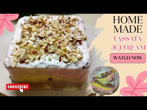 Cassata Ice Cream Recipe | Rainbow Ice Cream | Summer's Special | Manjusha's Kitchen