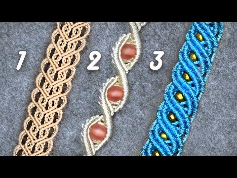 Spiral Macrame Patterns DIY Macrame Spiral Bracelets