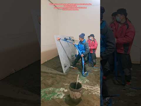 Giant Stone Slab Installed in One Move #craftsmanship #craftman #work #funny